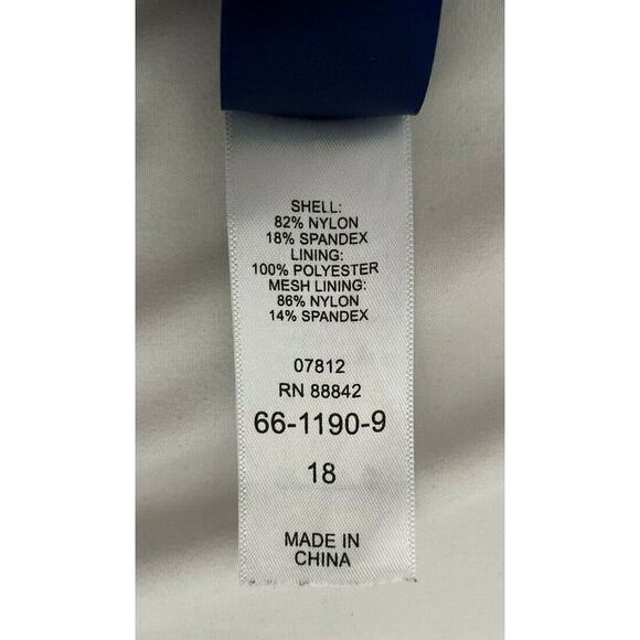 Swimsuits For All One-piece Swimsuit Women Size 18 Floral Stripe - Picture 9 of 10